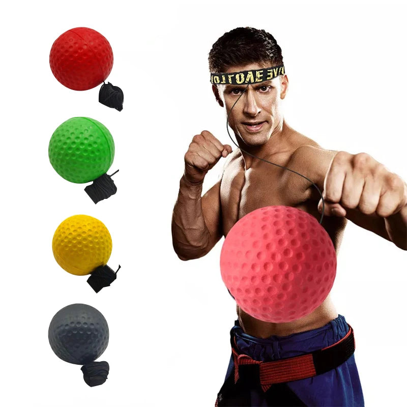 Improve reflexes fast: Head-Mounted Boxing Speed Ball Trainer! - Anasfit forge