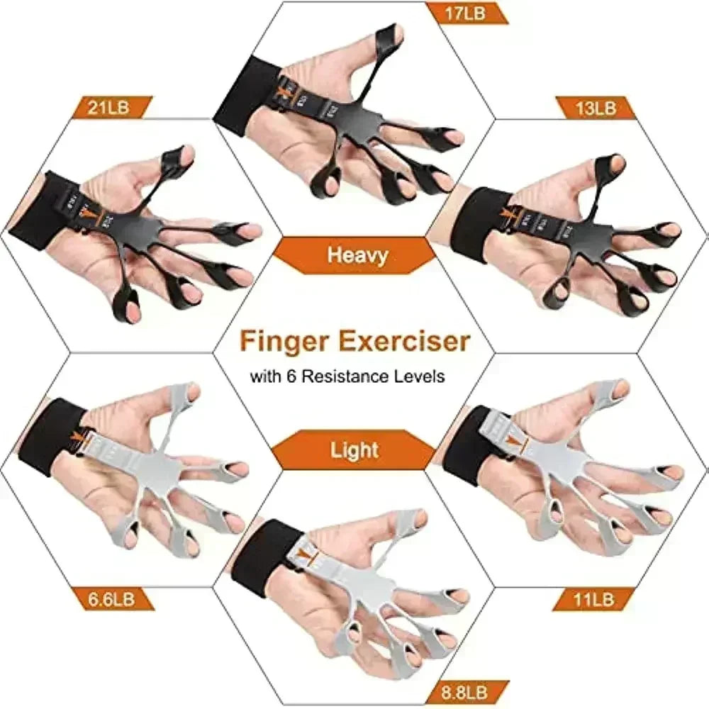 Boost grip strength: Silicone Finger Exercise Trainer for better control! - Anasfit forge