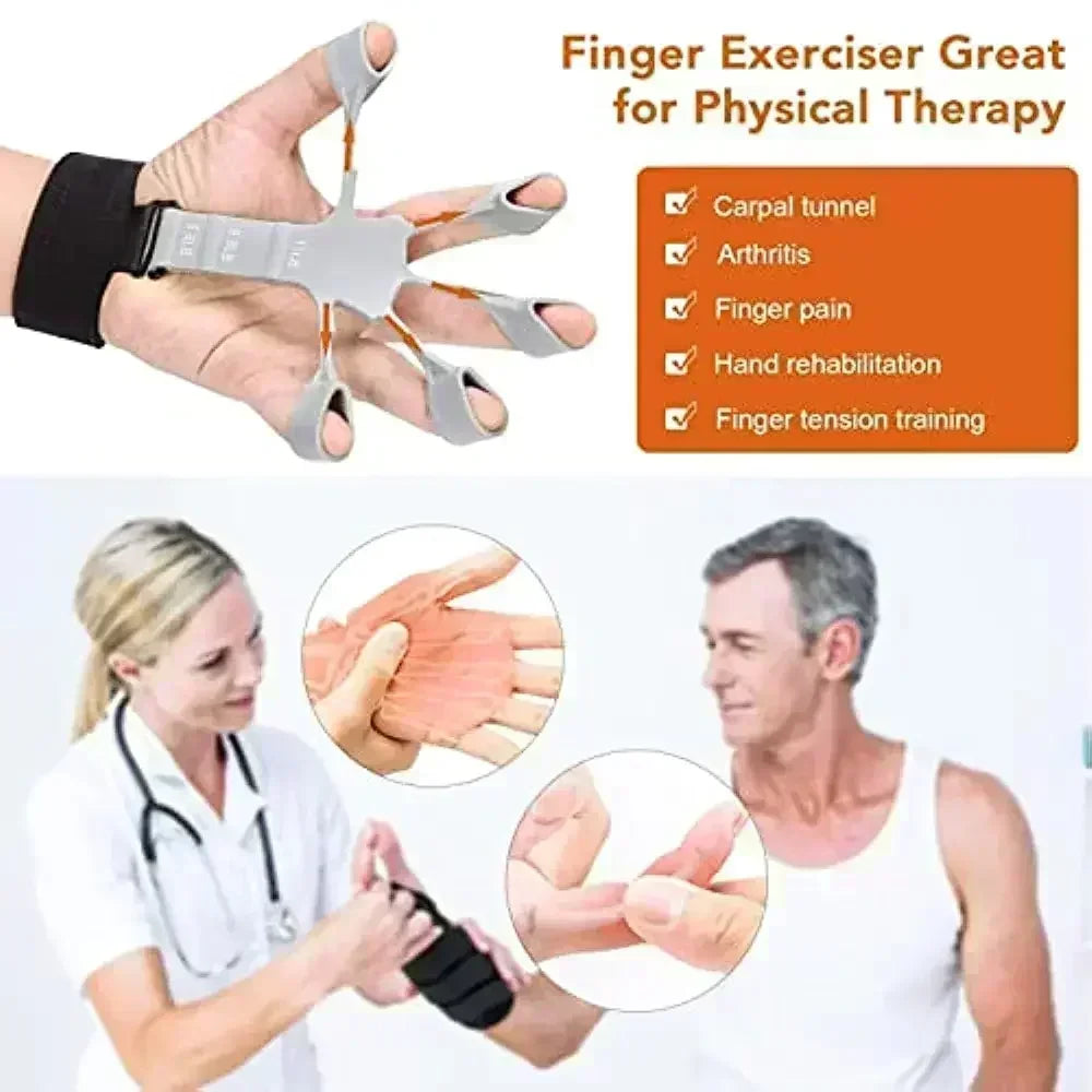 Boost grip strength: Silicone Finger Exercise Trainer for better control! - Anasfit forge